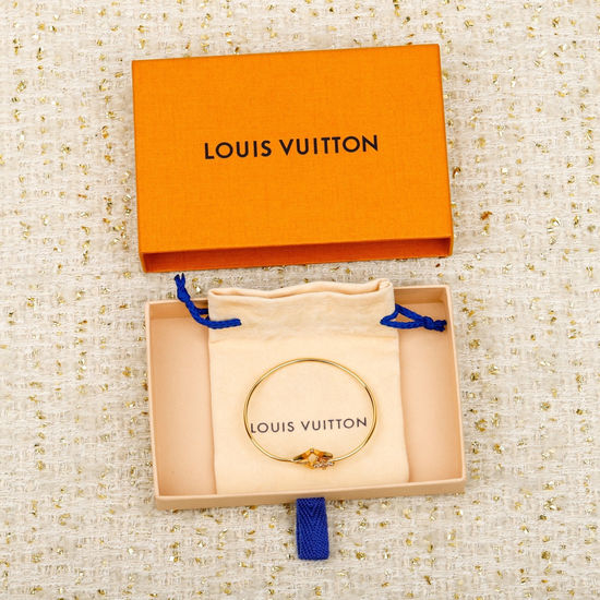 Louis Vuitton LV Pink Diamond Clover Bangle Bracelet