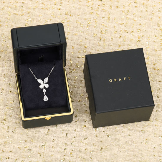 Graff Diamond Butterfly Necklace Fine Jewelry