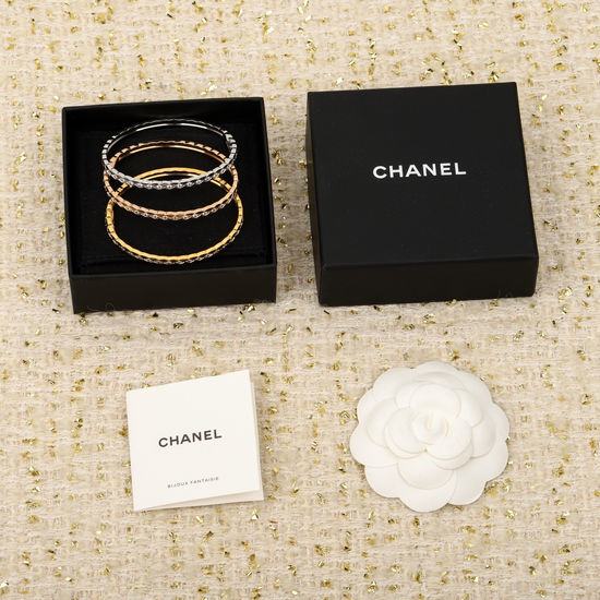 Chanel Diamond Quilted Narrow Bangle