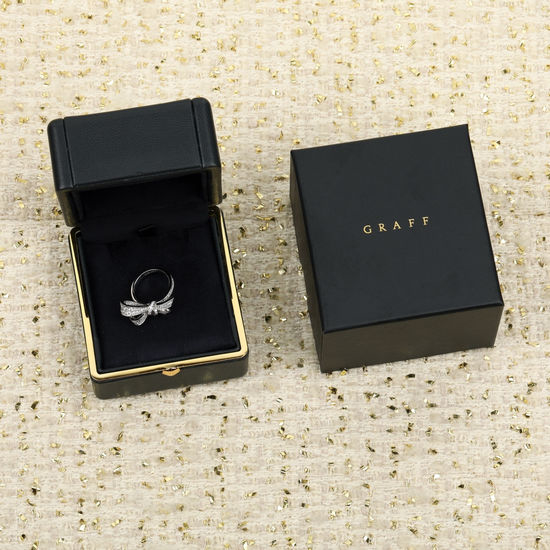 Graff Sterling Silver Bow Ring