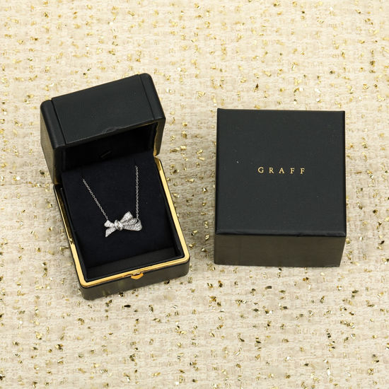 Polo Ralph Lauren Diamond Bow Pendant Necklace
