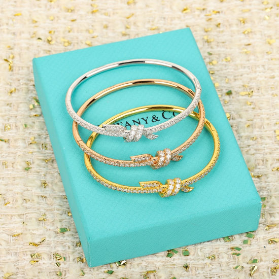 Tiffany & Co. Twisted Full-diamond Knot Bangle