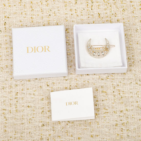 Christian Dior CD First-seen Crescent Moon Hair Clip