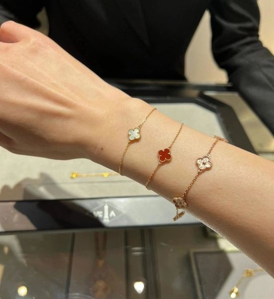 Van Cleef & Arpels VCA Dainty Mother of Pearl Bracelet