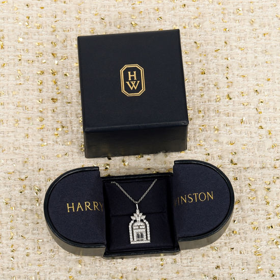 Harry Winston Classic Inspired Gate Pendant Necklace