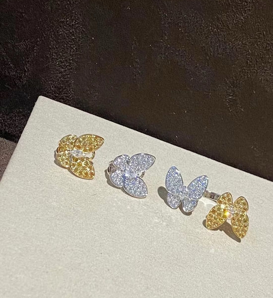 Van Cleef & Arpels VCA Diamond Butterfly Ring