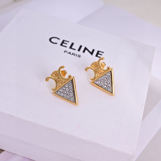 Celine Simple Fashion Gold Earrings