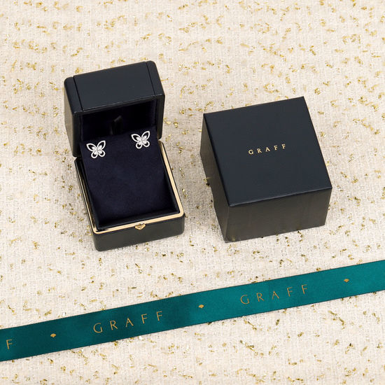 Graff Phantom Butterfly Stud Earrings
