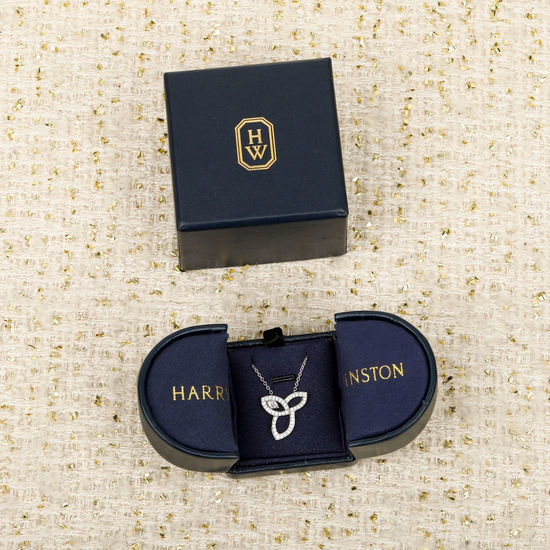Harry Winston Flower Shape Inlaid Diamond Necklace