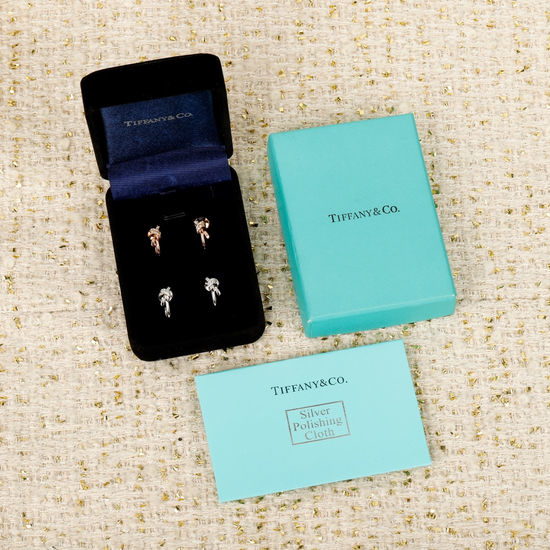Fendi Diamond Knot Earrings