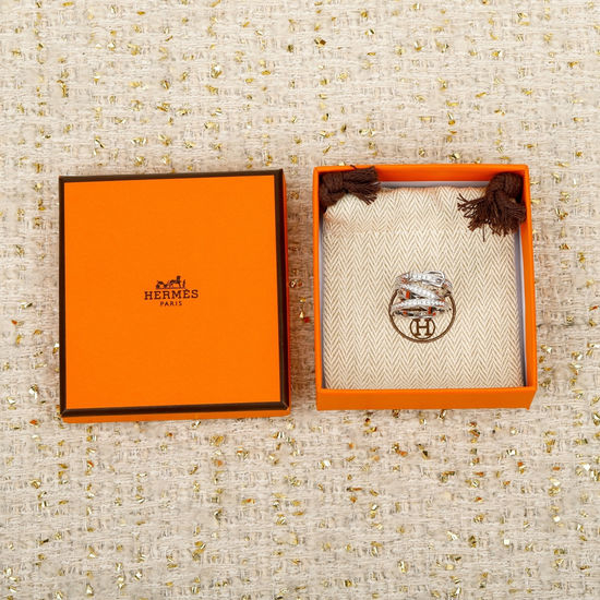 Hermes Three Band Stackable Classic Ring