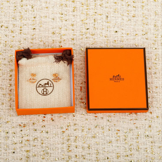 Hermes Minimalist Pig Nose Shape Stud Earrings