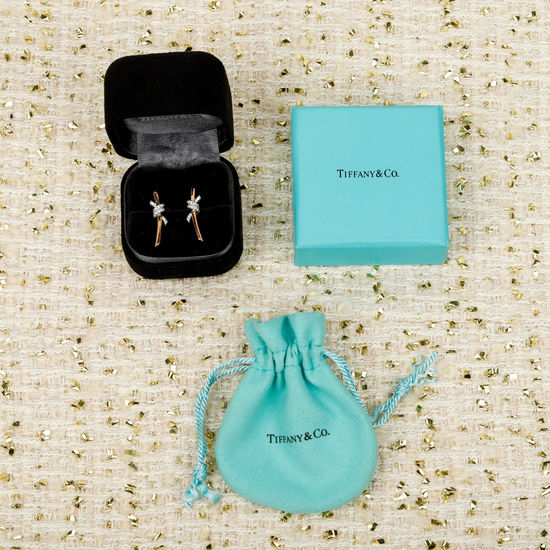 Fendi Delicate Knot Design Small Earrings