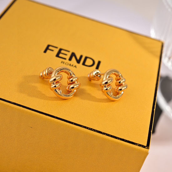 Fendi Simple Logo Design Daily Earrings