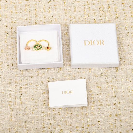 Christian Dior CD Compass Ring Jewelry Premium Craft