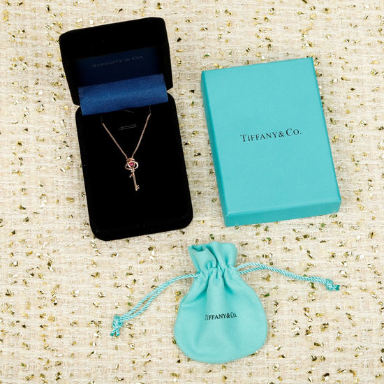 Tiffany & Co. Key Necklace Classic Elegant Design