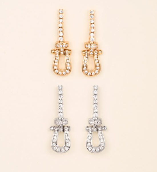 Fred Full Diamond Tassel Earrings Modify Face Shape