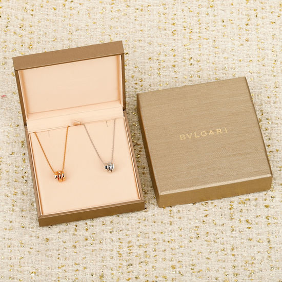 Bvlgari Classic Snake Shape Double Circle Necklace