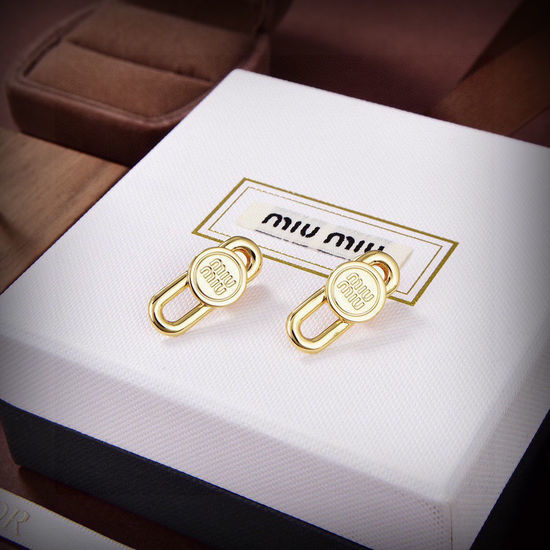 Miu Miu Simple Style Daily Wear Stud Earrings