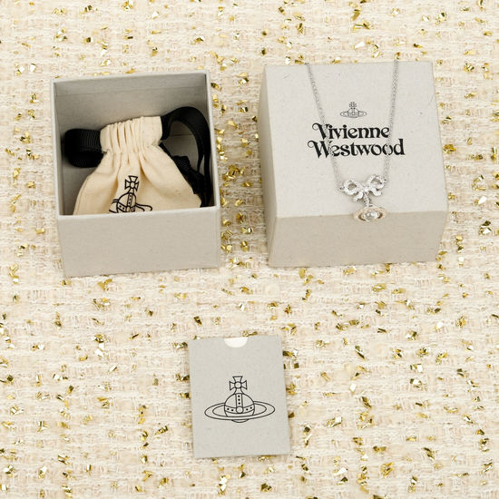 Vivienne Westhood Bow Knot Pendant Double Sided Necklace