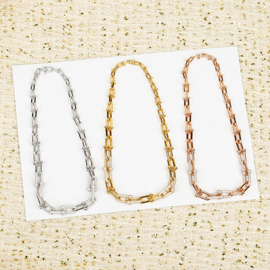Tiffany & Co. Link Clasp Pendant Necklace
