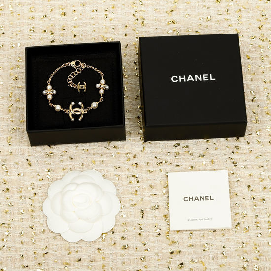 Chanel Vintage Adjustable Beaded Bracelet