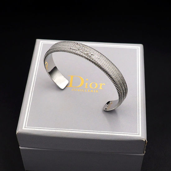 Christian Dior CD Wavy Denim Chain Bangle