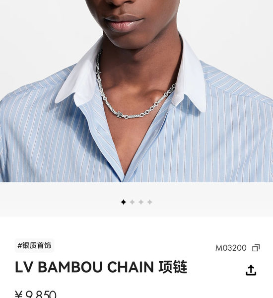 Louis Vuitton LV Adjustable Classic Chain Necklace