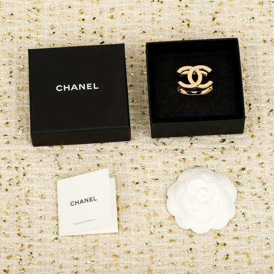 Chanel Hollow Out Silk Scarf Buckle