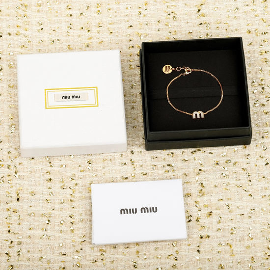 Miu Miu Full Diamond Bracelet Exquisite Fine Jewelry
