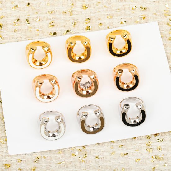 Hermes Horseshoe Shaped Versatile Fashion Ring
