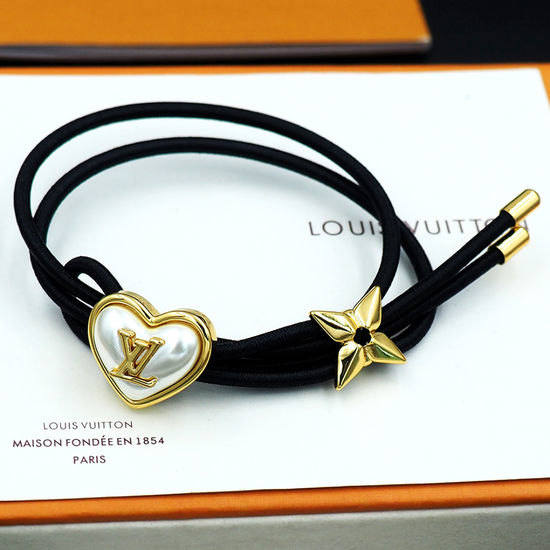Louis Vuitton LV Red Rope Heart Pearl Decor Bracelet