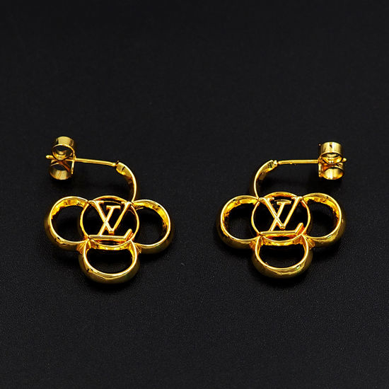 Louis Vuitton LV Hollow Flower Series Drop Earrings