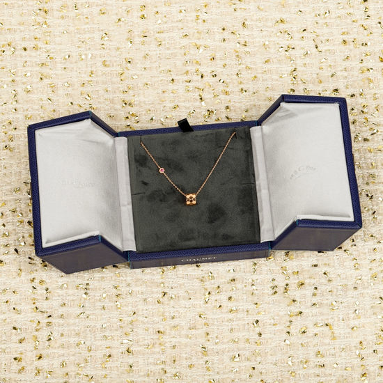 Chaumet Honeycomb Shape Pendant Necklace