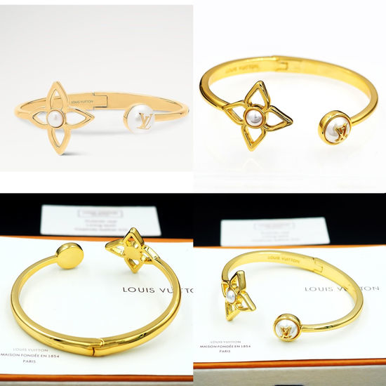 Louis Vuitton LV Hollow Flower Resin Bead Bracelet