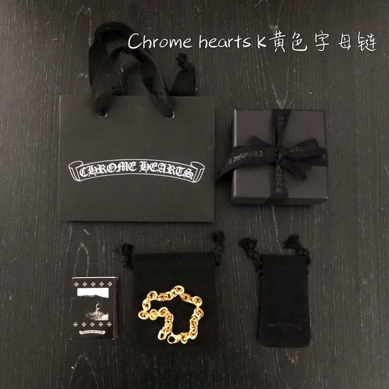 Chrome Hearts Gold Plated Letter Bracelet