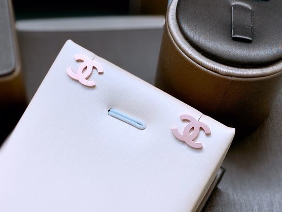 Chanel Classic Double C Stud Earrings Jewelry