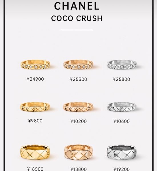 Chanel Quilted Pattern Band Ring Fine Jewelry