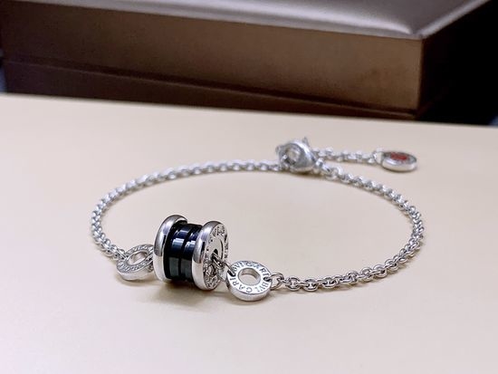 Bvlgari Sterling Silver Charm Bracelet