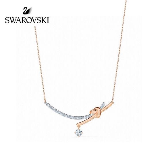 Swarovski Twist Heart Knot Romantic Necklace