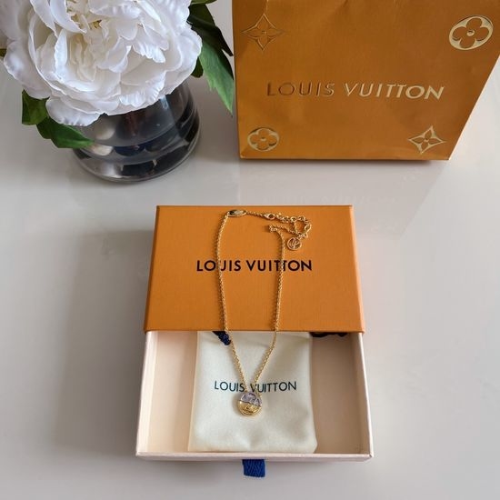Louis Vuitton LV Reversible 18K Gold Plated Necklace
