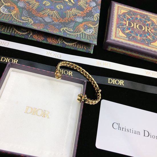 Christian Dior CD Trendy Letter Open Bangle