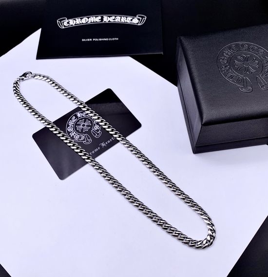 Chrome Hearts Thick Chunky Cuban Link Chain Necklace