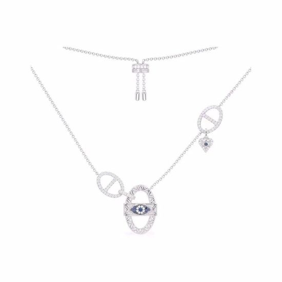 Apm monaco Mystical Eye Design Pendant Necklace