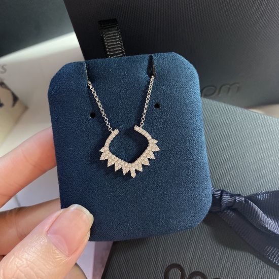 Apm monaco APM Diamond V-tooth Adjustable Necklace