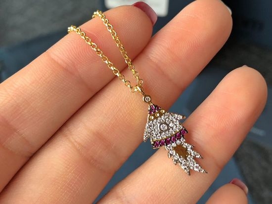 Apm monaco Rocket Pendant Long Sweater Necklace