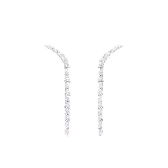 Apm monaco Marquise Crystal Drop Earrings