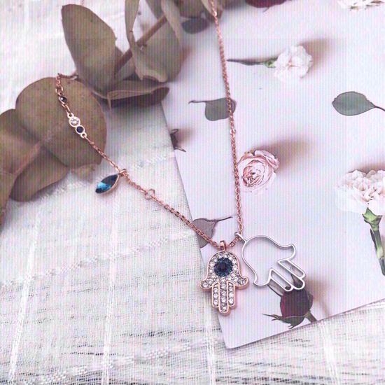 Swarovski Cactus Shape Adjustable Pendant Necklace