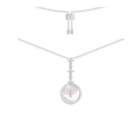 Apm monaco Diamond Star Mother of Pearl Necklace