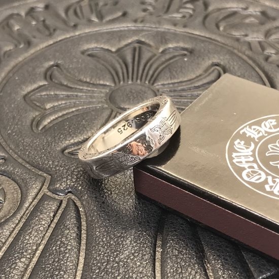Chrome Hearts Basic Cross Ring with Double Swords Design